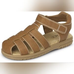 NWT Sz 8 Toddler Children's Place Fisherman Sandals Closed-Toe Faux Leather
